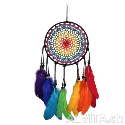 Traumfänger Handgemacht Regenbogen