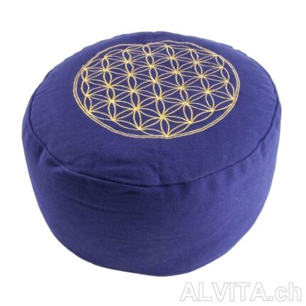 Fleur de vie coussin de méditation violet Berk