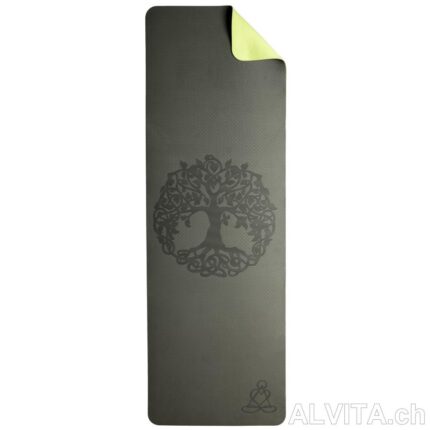 Tapis de yoga vert foncé-vert clair