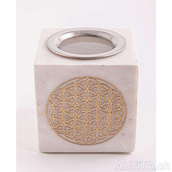 Lampe aromatique Fleur de vie avec tamis