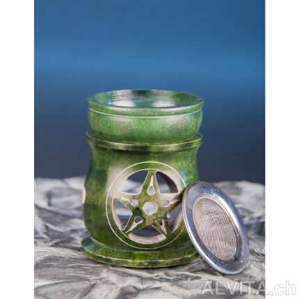 Lampe aromatique Pentagram avec tamis, vert