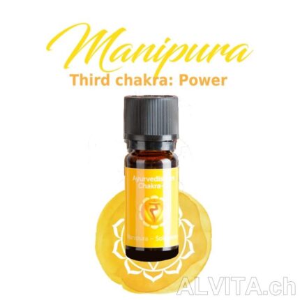 Huile de chakra ayuvédique Manipura plexus solaire