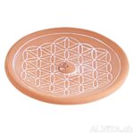 Blume des Lebens Räucherhalter Natur