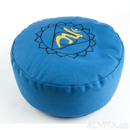 Coussin de méditation pour le chakra de la gorge