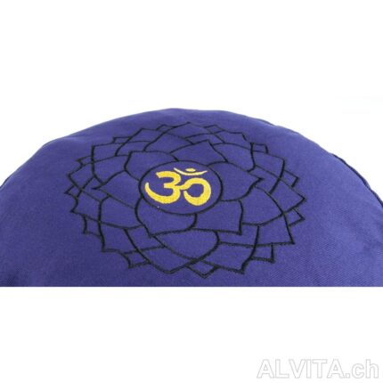 Coussin de méditation Chakra couronne Fleur