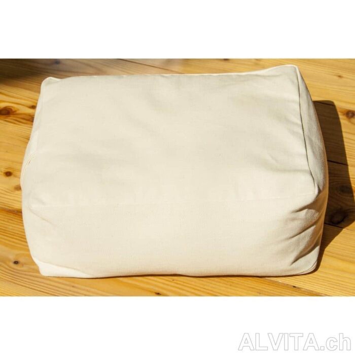 Quader Meditationskissen natur mit Buchweizen