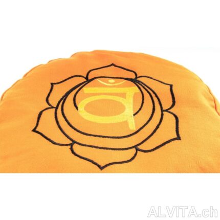 Coussin de méditation pour chakra sacré Fleur