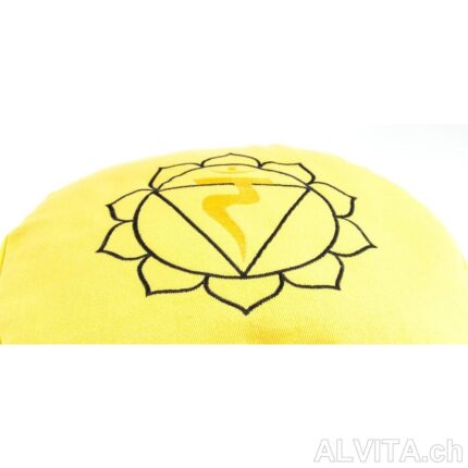 Solarplexuschakra Meditationskissen Blume