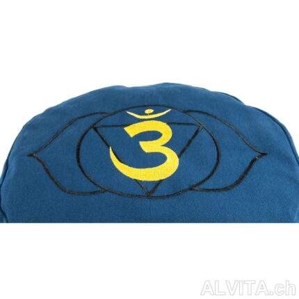 Coussin de méditation pour chakra frontal Fleur
