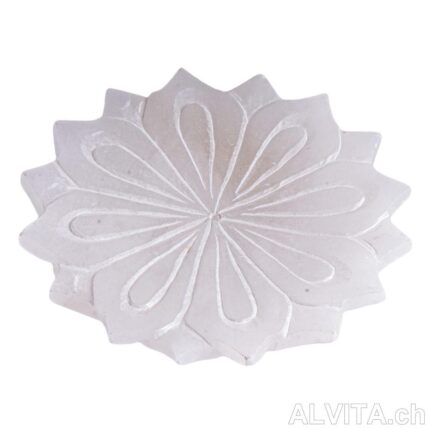 White Lotus Support en albâtre