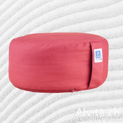 coussin zen rouge