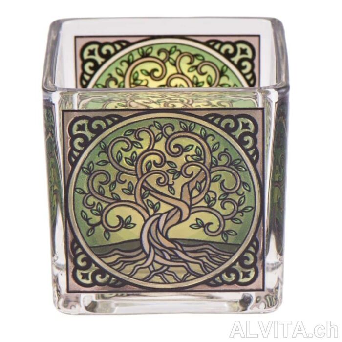 Teelichtglas - Yggdrasil