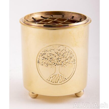Vase en filet Yggdrasil laiton