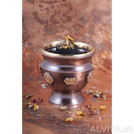 Vase en filet avec chakras