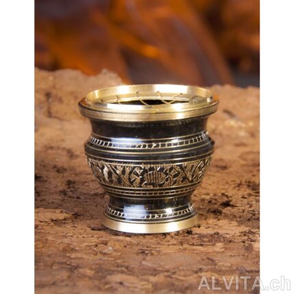 Netzräuchergefäß schwarz gold, Ø ca. 6 cm