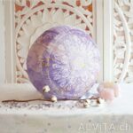 Coussin de méditation rond - lilas de Spirit of OM - Image 2
