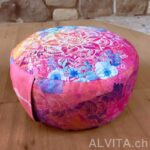 Meditationskissen rund - pink/bunt - Spirit of OM – Bild 2