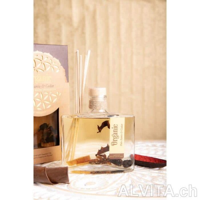 Diffuseur à bâtonnets Palo Santo et cèdre biologique – Image 2