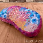 Coussin de méditation demi-lune en rose-coloré 40 x10 cm de The Spirit of OM