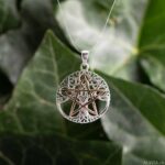 Yggdrasil mit Pentagramm Anhänger 925 Silber