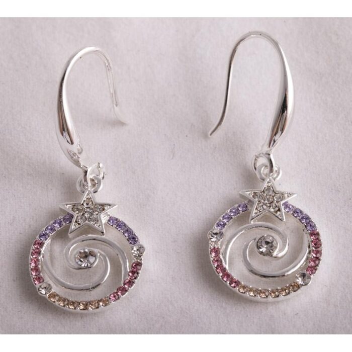 Spiralenstern-E-907 Spiralenstern Ohrhänger – Bild 1