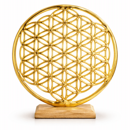 Aufsteller Blume des Lebens Gold