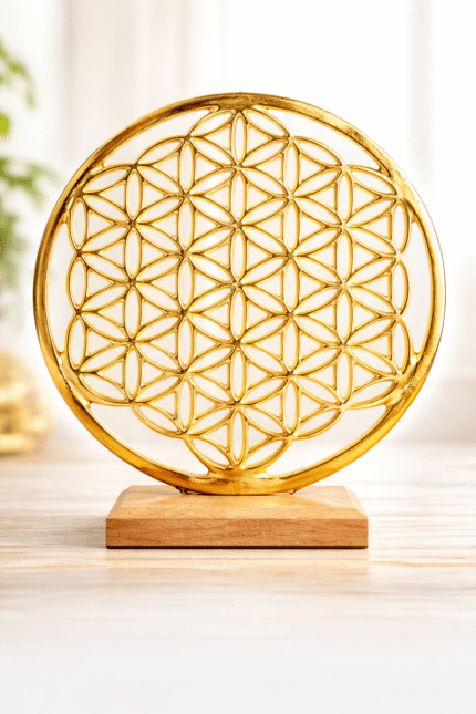 Szenenbild Blume des Lebens Deko Gold