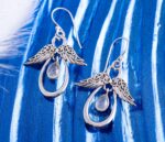 Herzengelchen mit MondsteinOhrringe