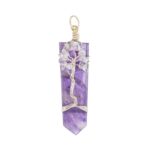 Amethyst Lebensbaum Anhänger mit Diamanten