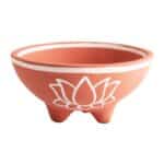 Räucherschale Lotus – handbemalter Ton