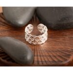 Blume des Lebens Ring, offen – 925 Sterling Silber