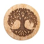 Untersetzer Baum des Lebens aus Mangoholz